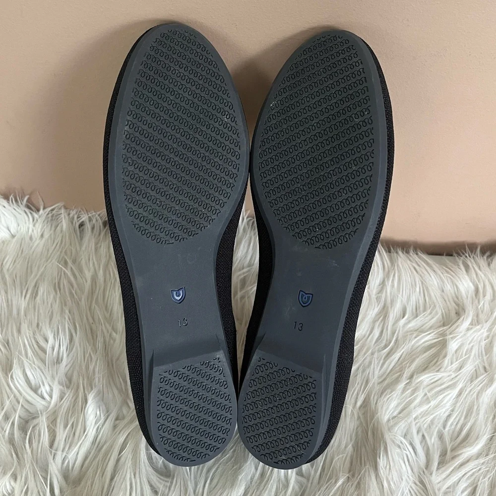 {Rothy's} The Ballet Flat with Bow in Black - Womens 13
